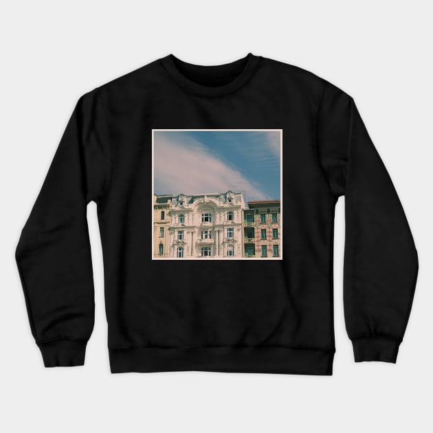 Beautiful Vintage Photography from Vienna Austria Europe Streets of Vienna Discover new places Travel the world Crewneck Sweatshirt by BoogieCreates